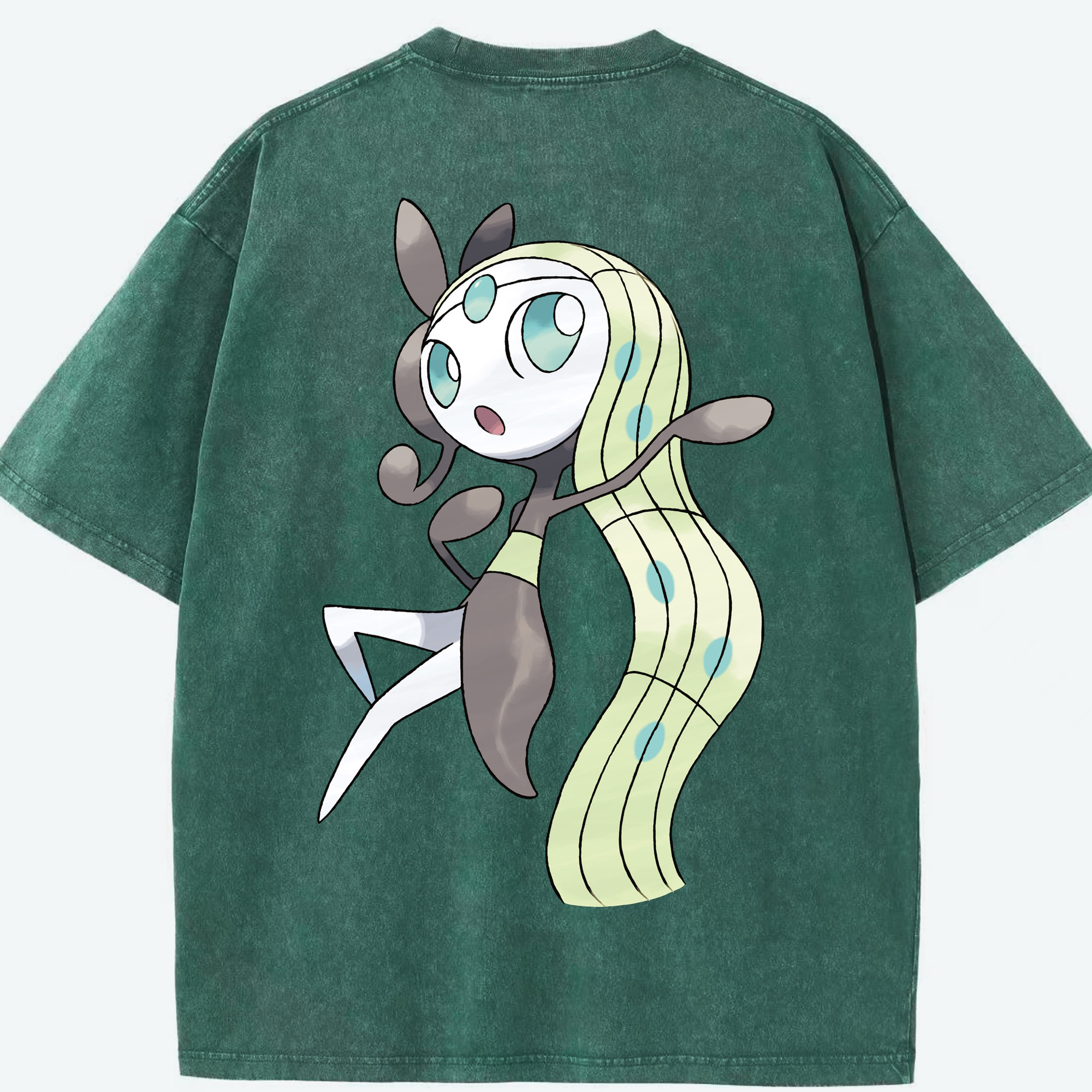 （画像用） ポケットモンスター Pokémon 綿100% ヴィンテージ風 半袖Tシャツ（背面プリント）